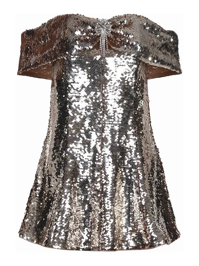 Abito fatto di poliestere Oro