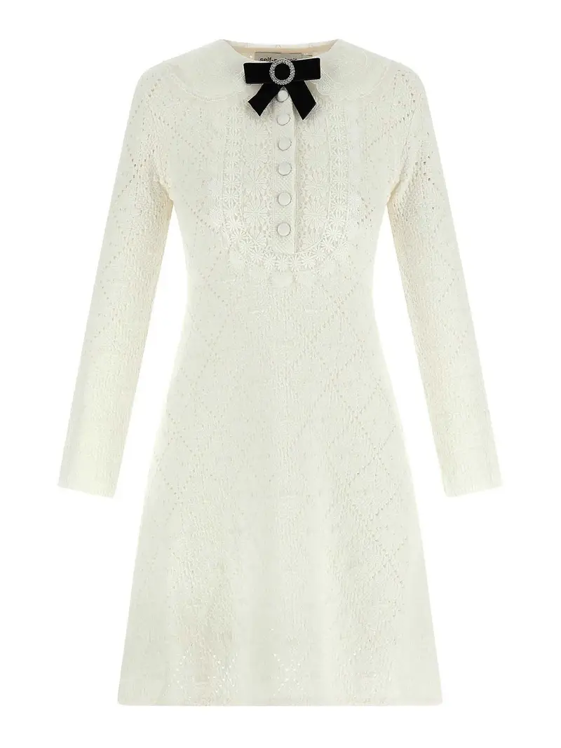 Abito in pizzo Bianco