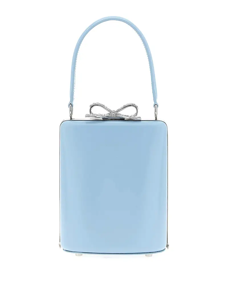 Borsetta della borsa in pelle blu Azzurro