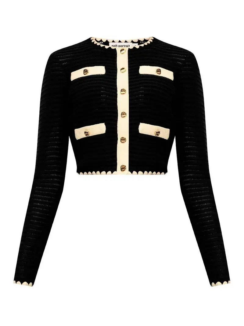 Self-portrait Cardigan Blu 3280859