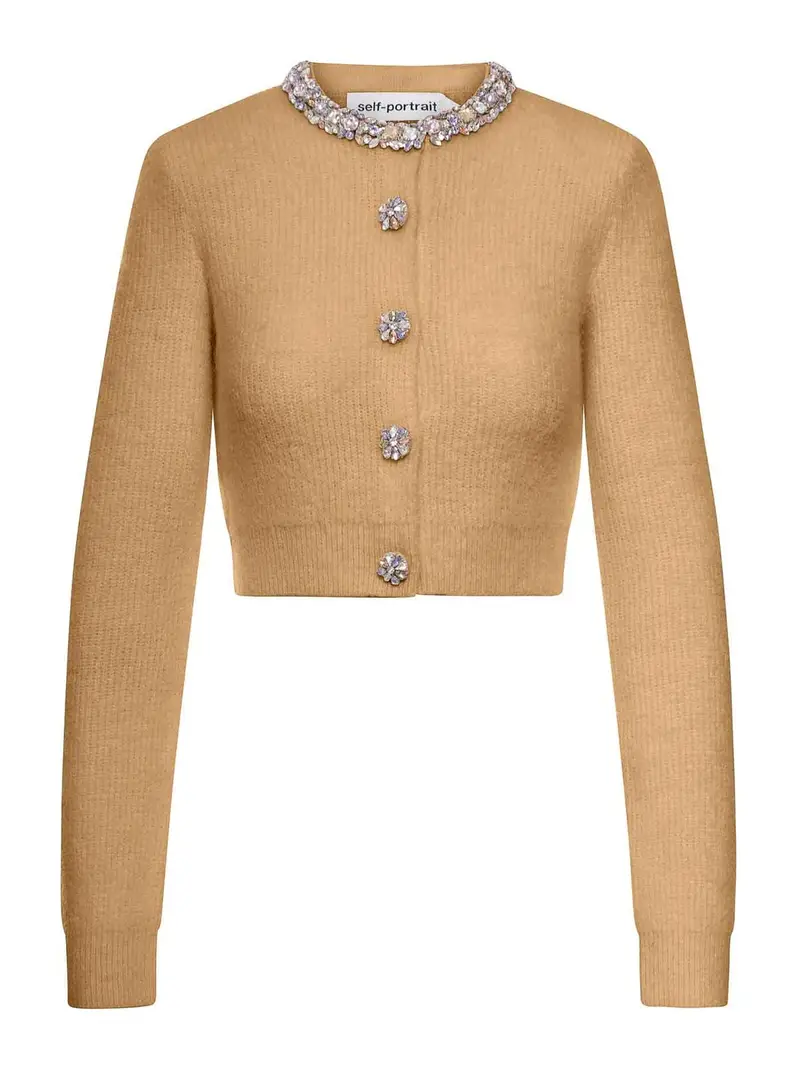 Self-portrait Cardigan Marrone 4001616