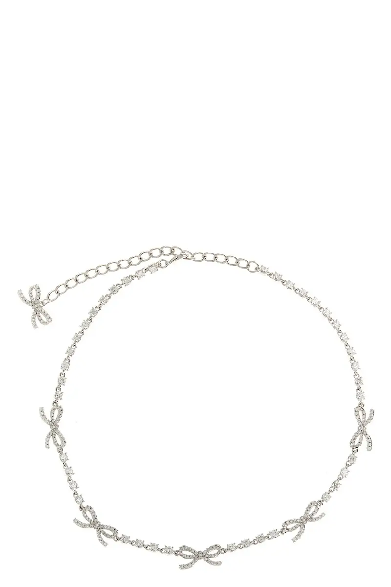 Collana 'Crystal Bow' Argento