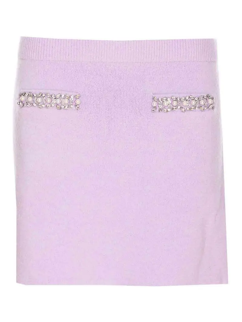 Gonna a maglia lilla Viola