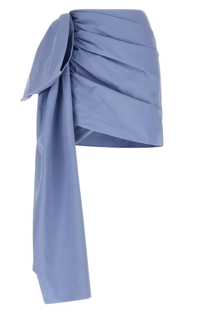 Gonna 'Blue Cotton Tie Side Mini' Azzurro