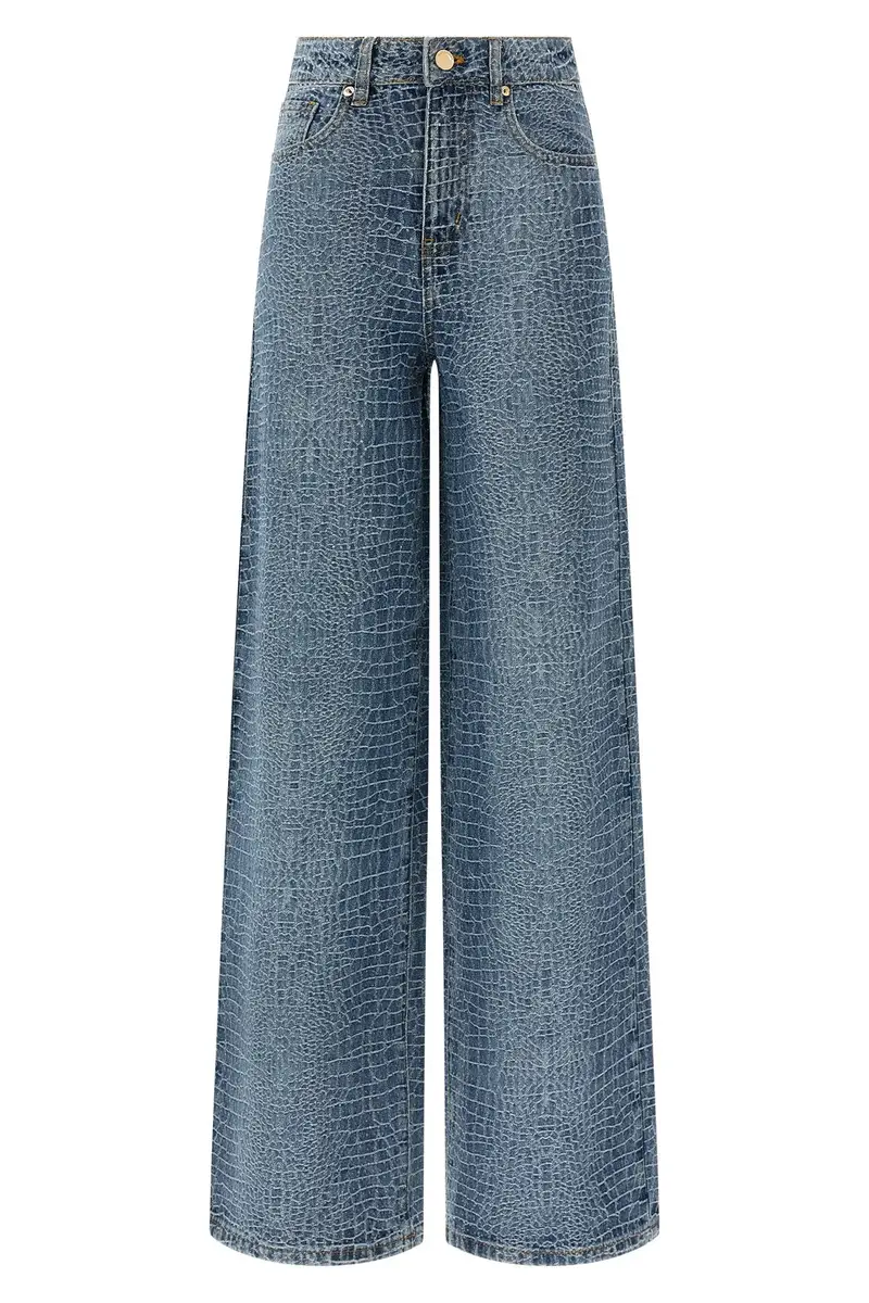 Jeans Rhinestone Multi