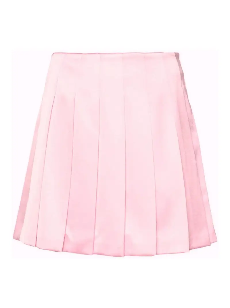 Minigonna in raso con autoritratto Color Carne E Neutri