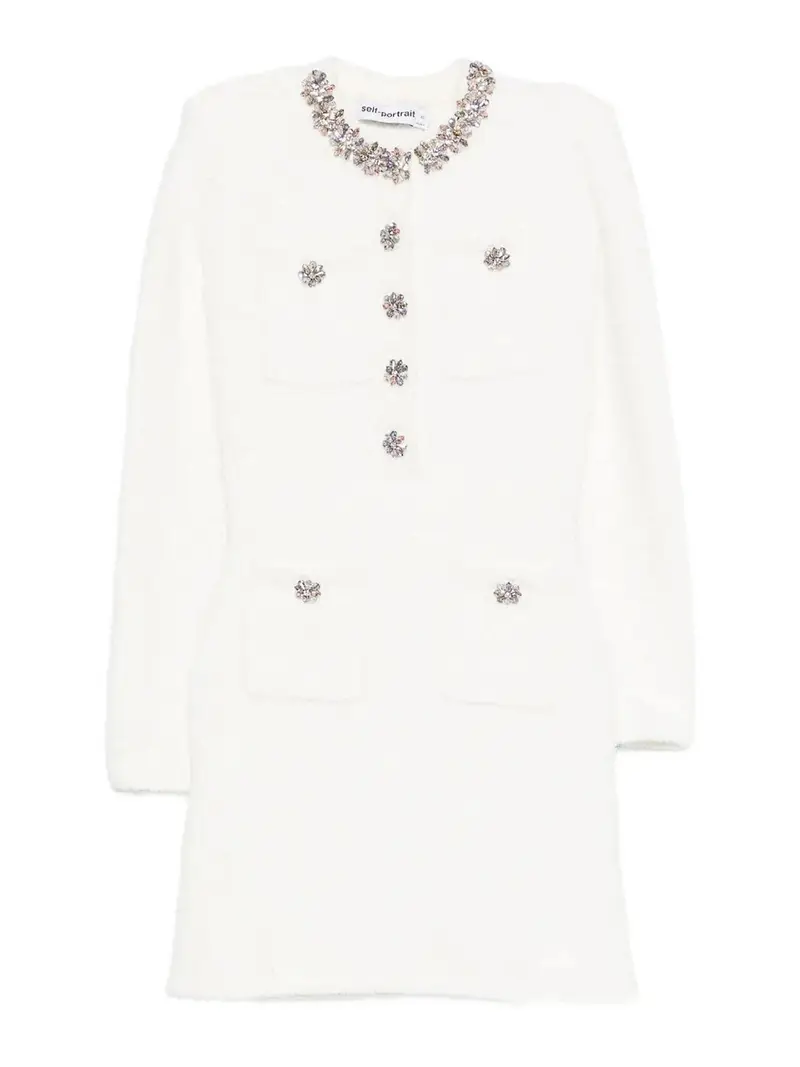 MiniVestito in maglia Bianco