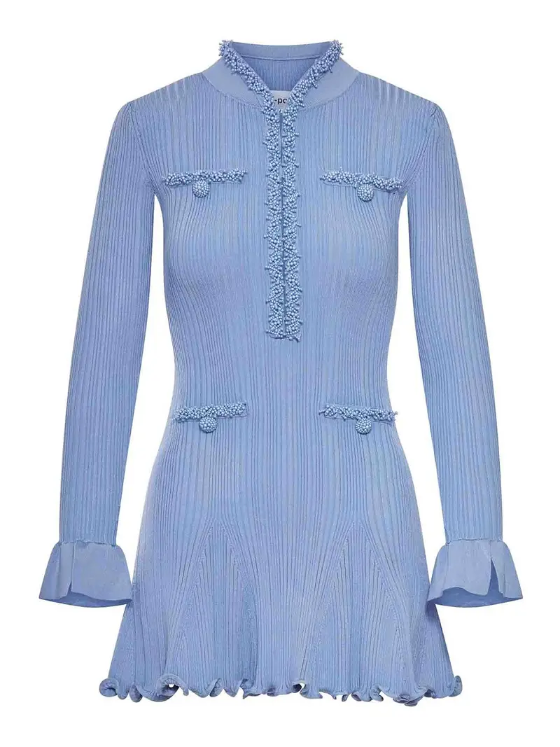 MiniVestito in maglia Blu