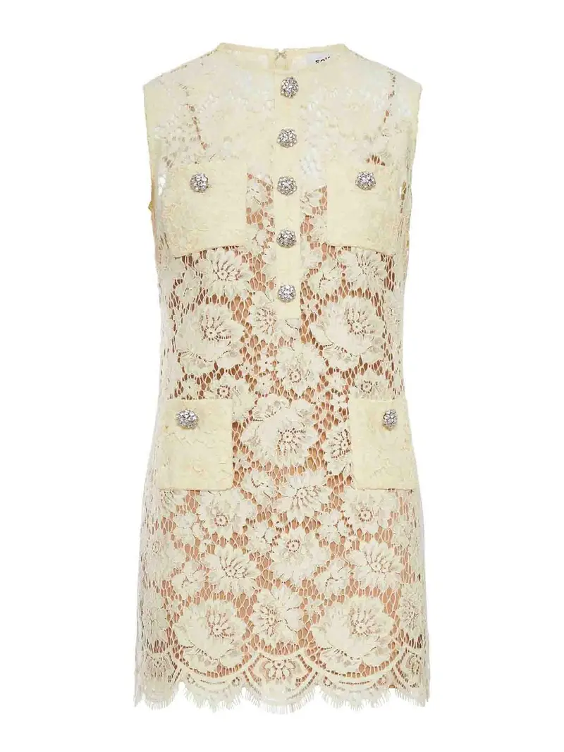 MiniVestito in pizzo Arancione