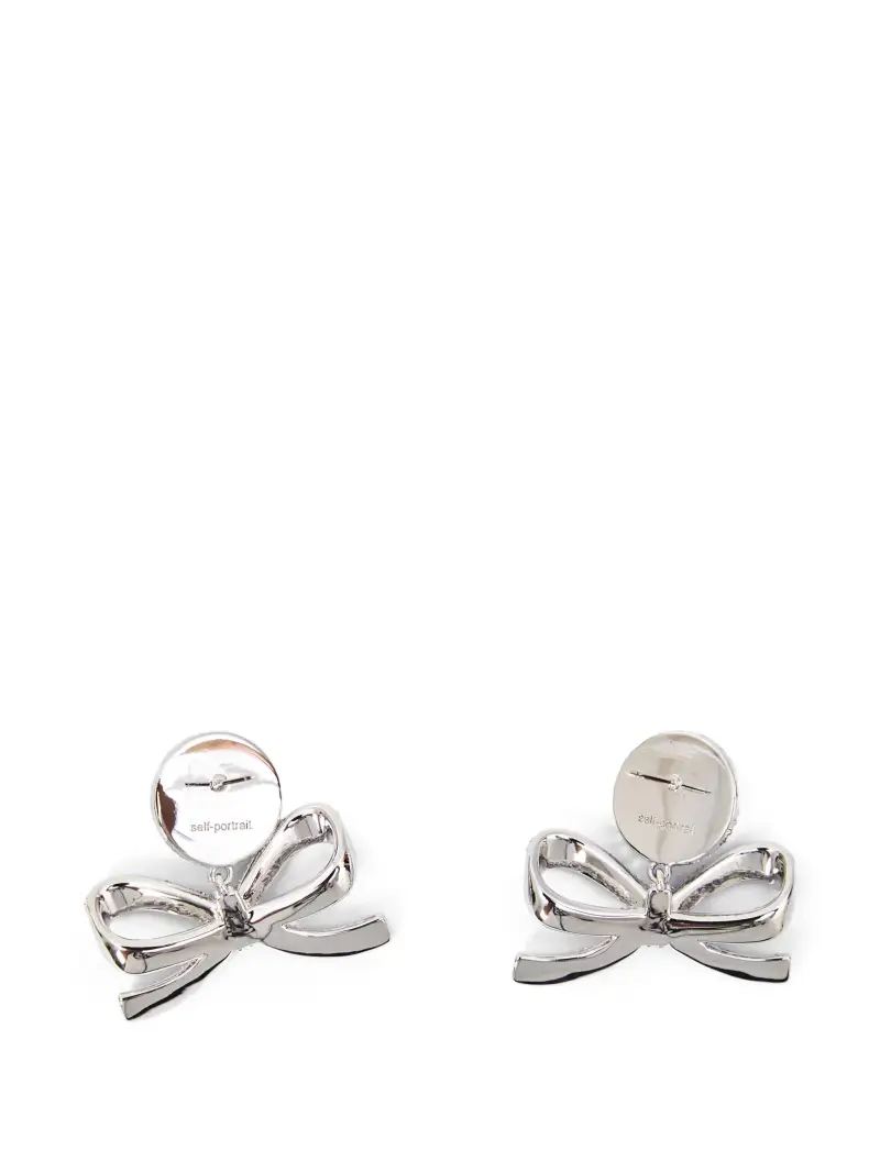 orecchini pearl bow ARGENTO miniatura 2