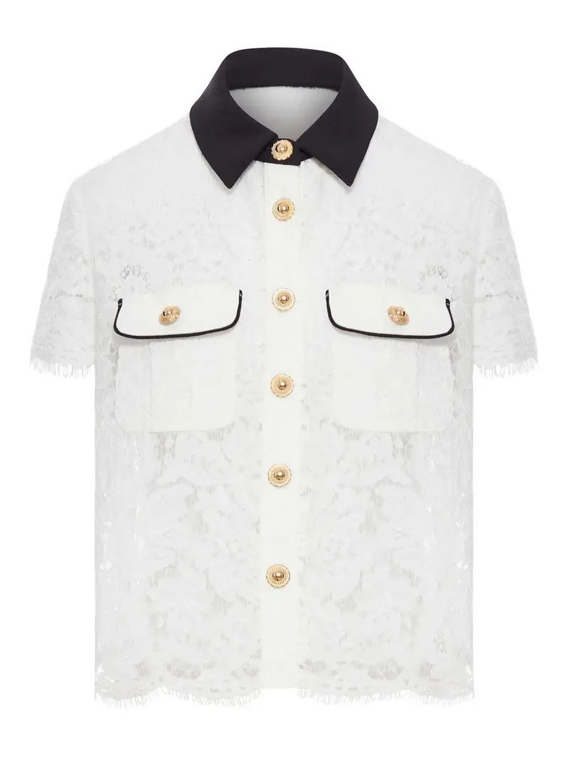 Parte superiore in pizzo Bianco