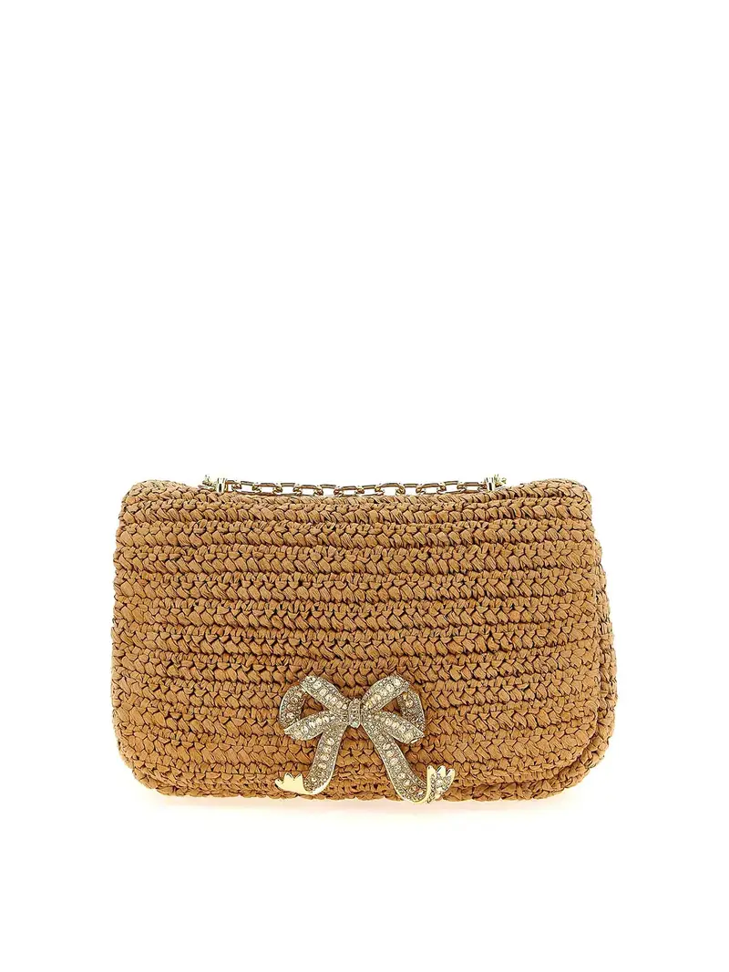 Sacca a tracolla del fascino di raffa Beige