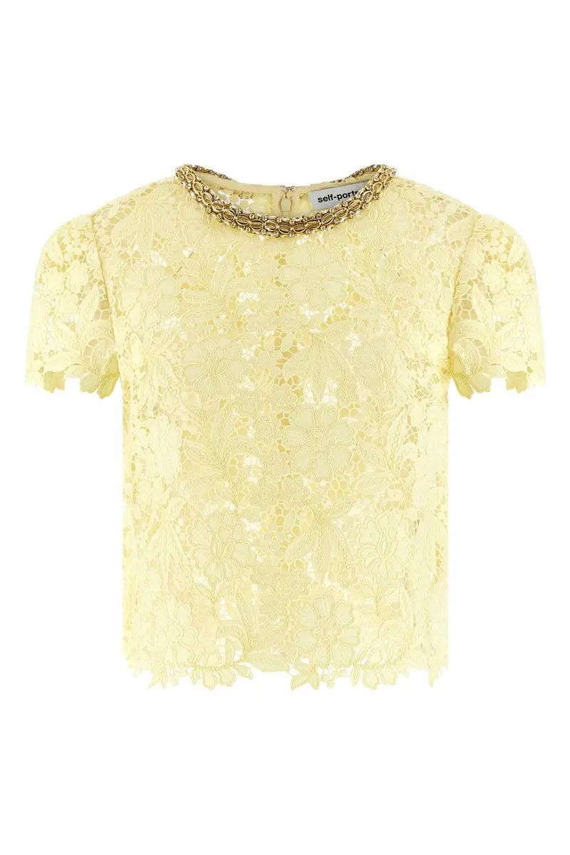 Top Yellow Lace Multi