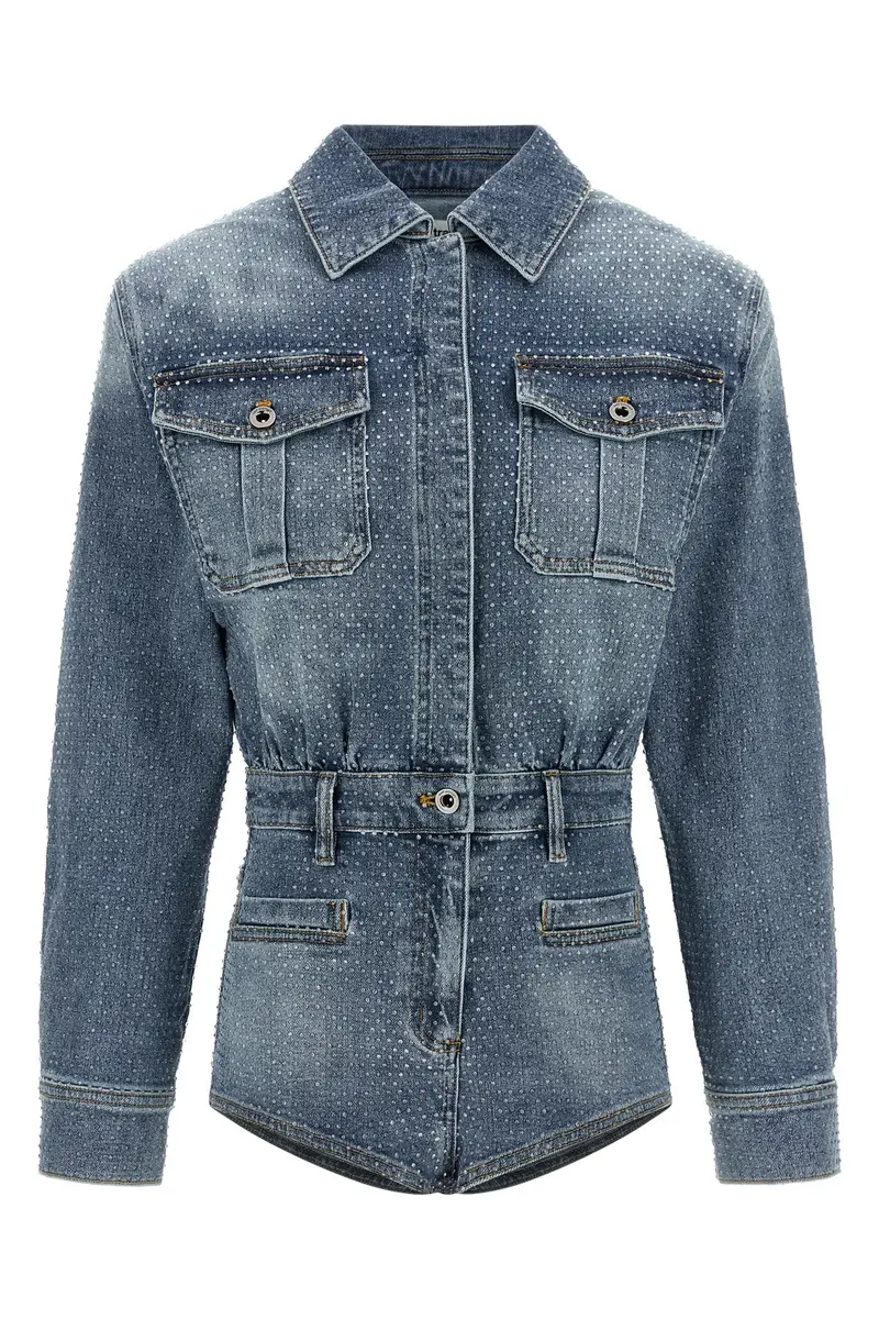 Tuta 'Rhinestone Denim' Blu