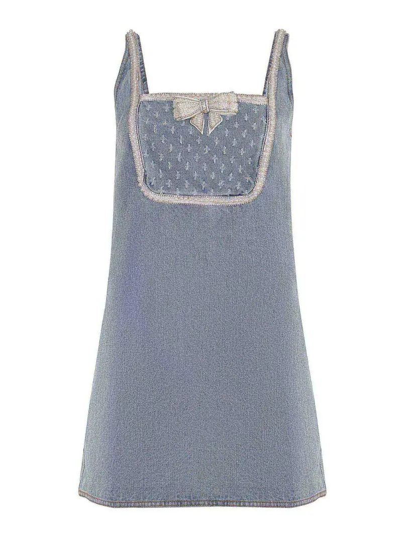 Vestito in denim Lavaggio chiaro