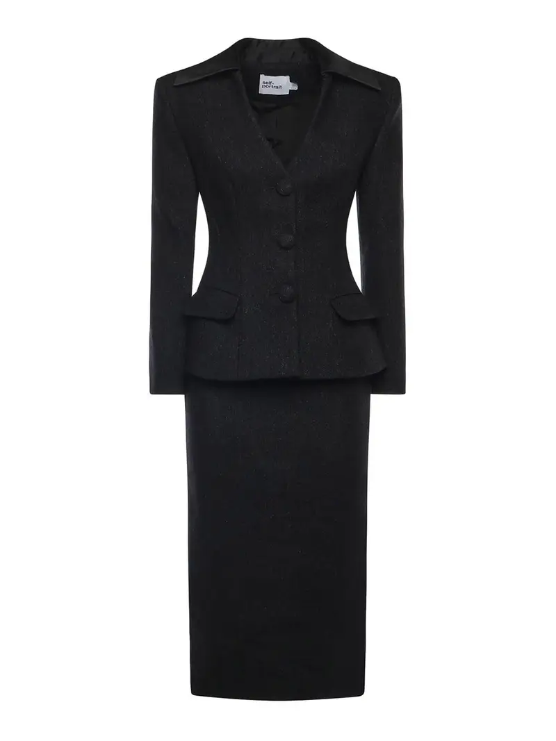 Self-portrait Blazer Nero 4232499