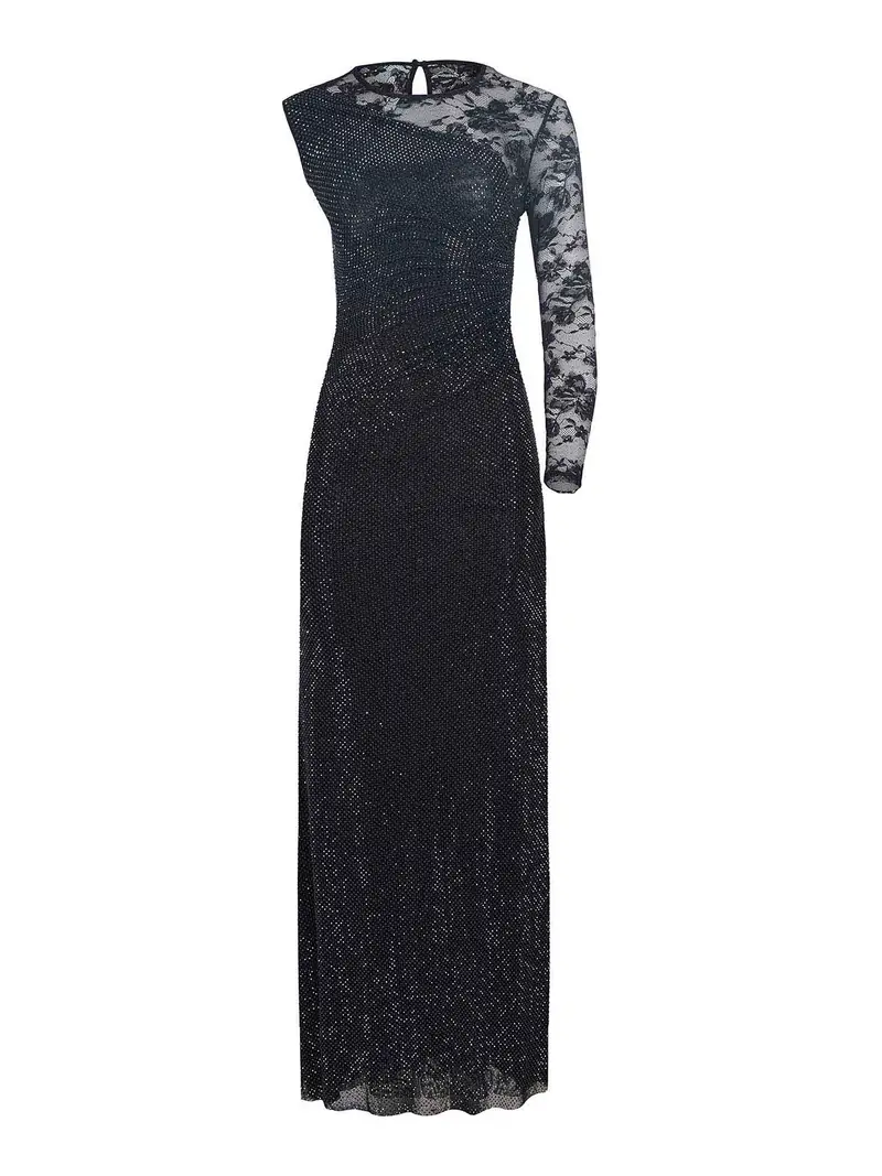 Vestito realizzato in misto poliestere Nero