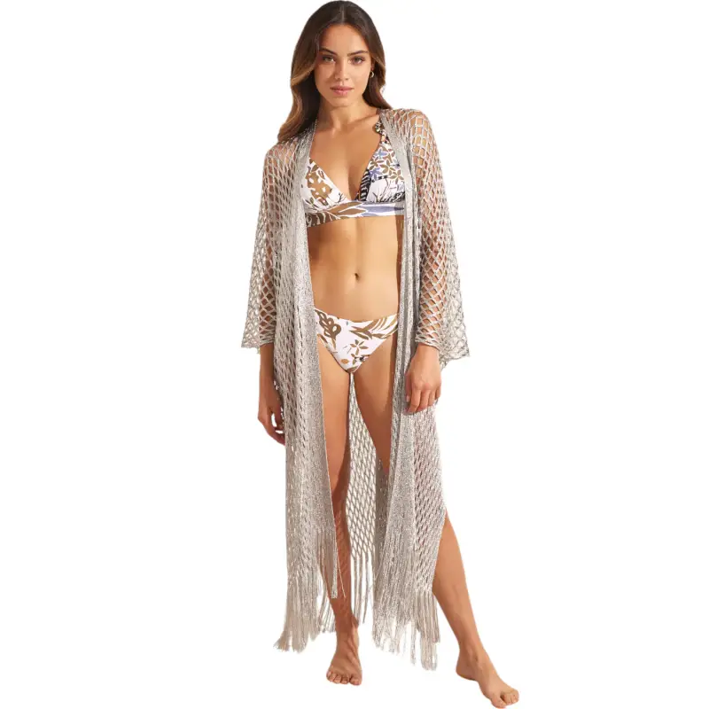Kimono lungo da spiaggia donna Selmark Complementos