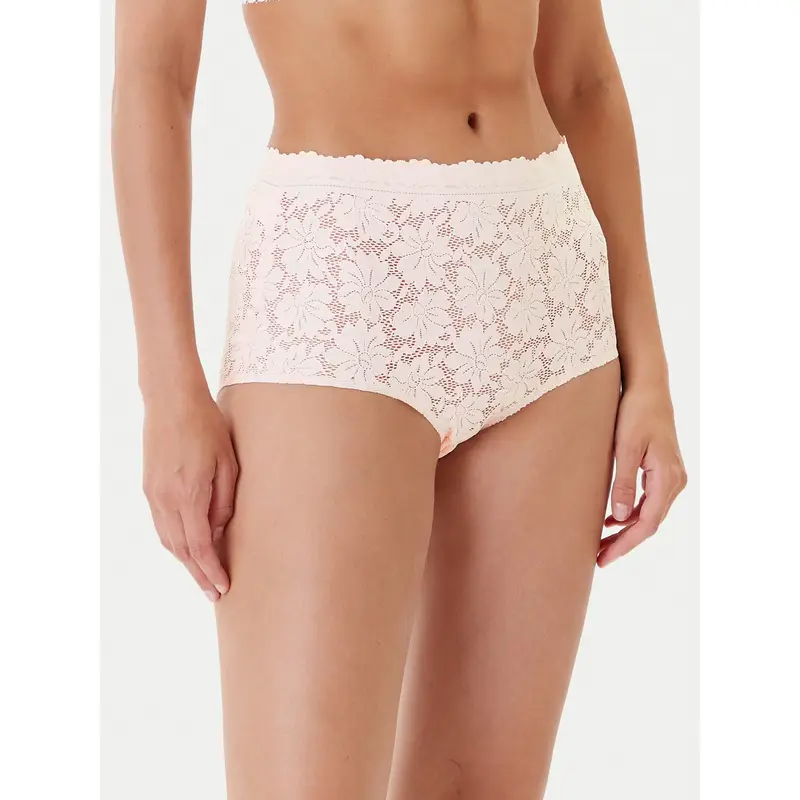 Mutande classiche a vita alta 10903 Beige