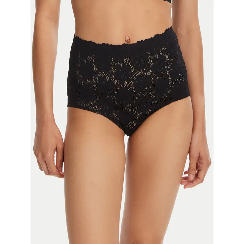 Mutande classiche a vita alta 10903 Nero