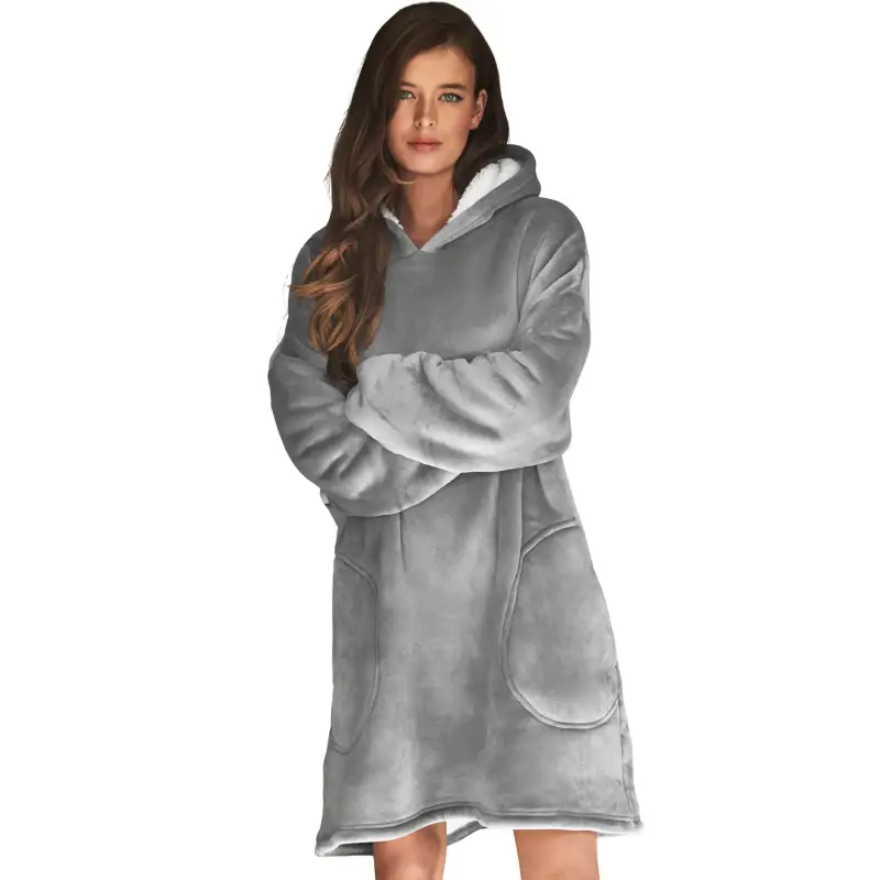 Poncho felpa con cappuccio donna Selmark Pc1 Style Add