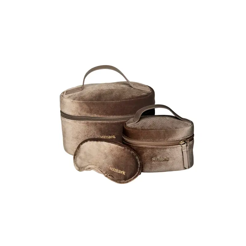 Set di necessaire da toeletta e maschera da notte per donna Selmark PC1 Style ADD