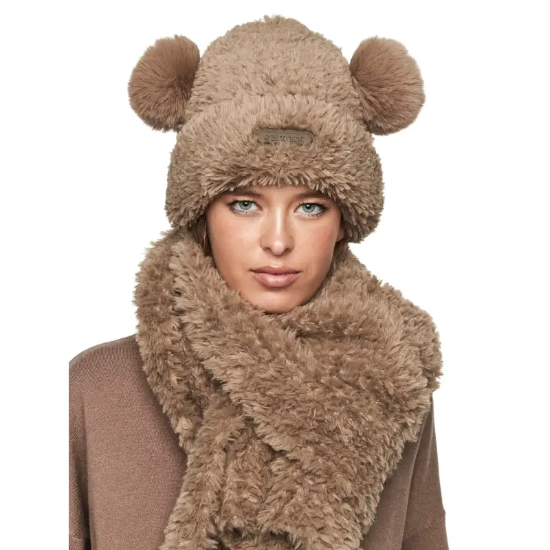 Set sciarpa e berretto con orecchie donna Selmark PC1 Style ADD
