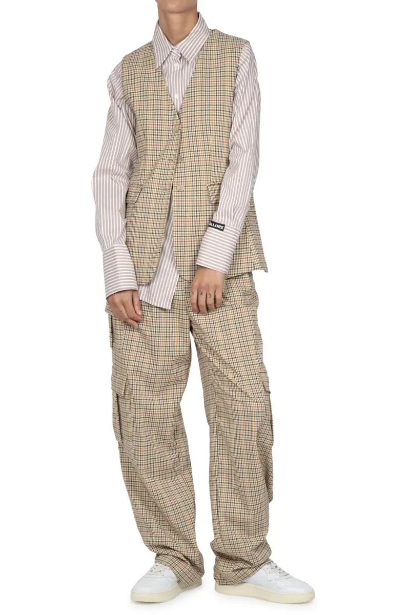 Gilet - 440503 - Beige/Rosso miniatura 2