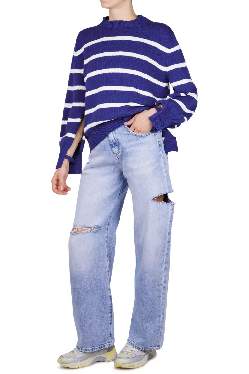 Maglia - 470937 - Blu/Latte miniatura 2