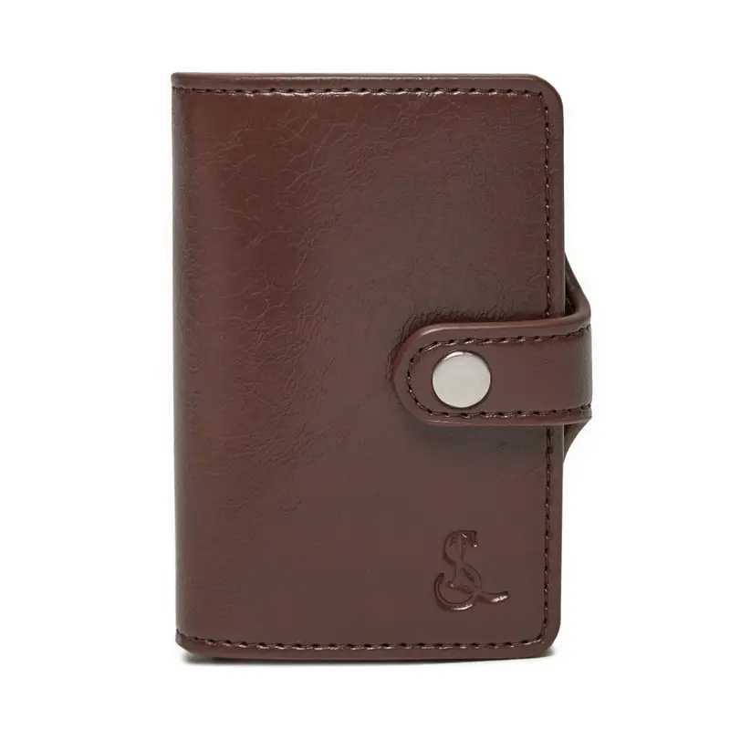 Custodie per carte di credito Semi Line P8296-3 Marrone
