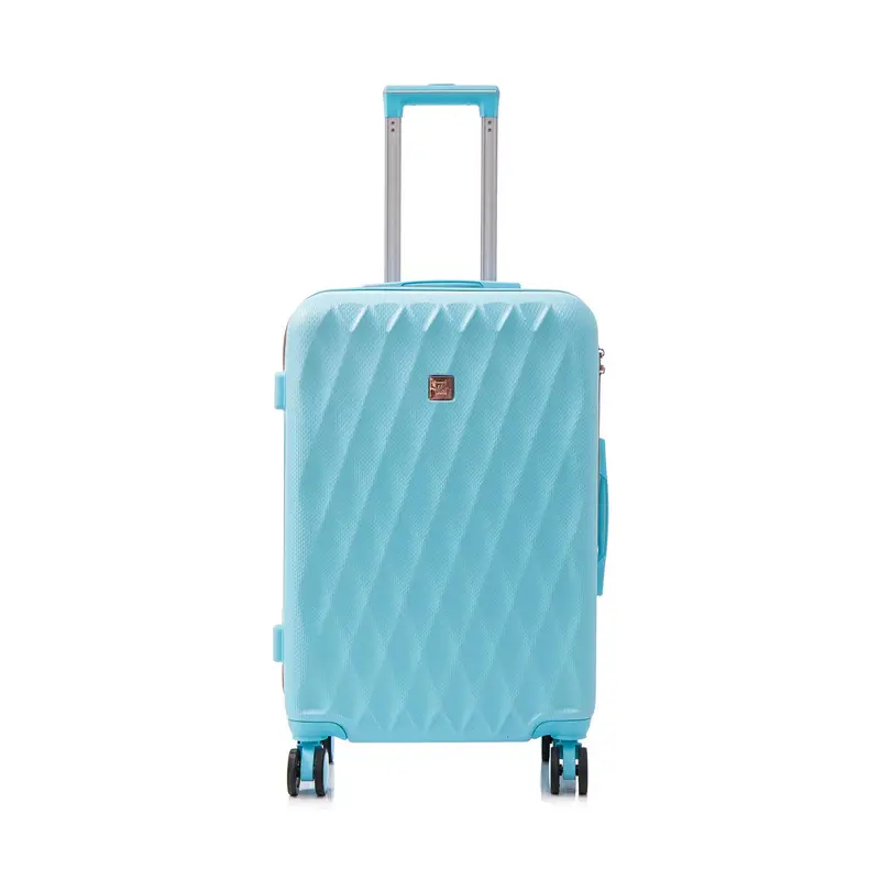 Valigia grande Semi Line T5723-4 Celeste