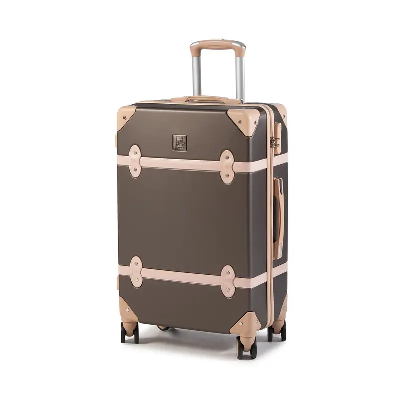 Valigia media Semi Line T5508-3 Marrone