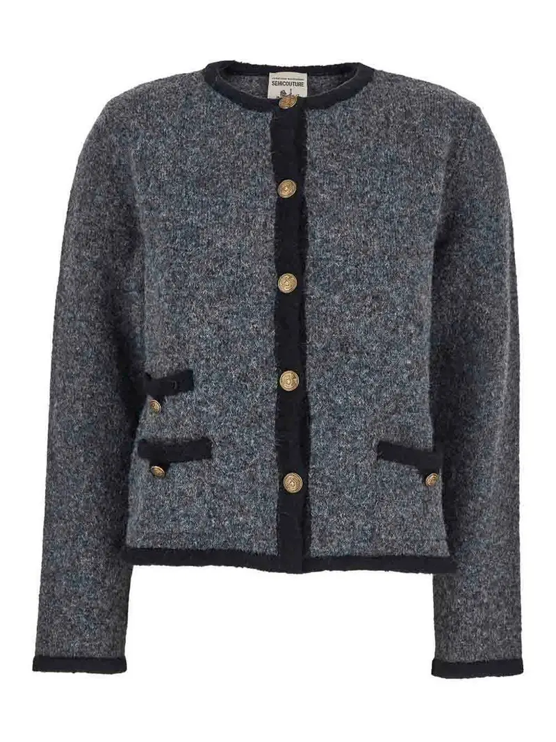 SEMICOUTURE Cardigan Grigio 3297045
