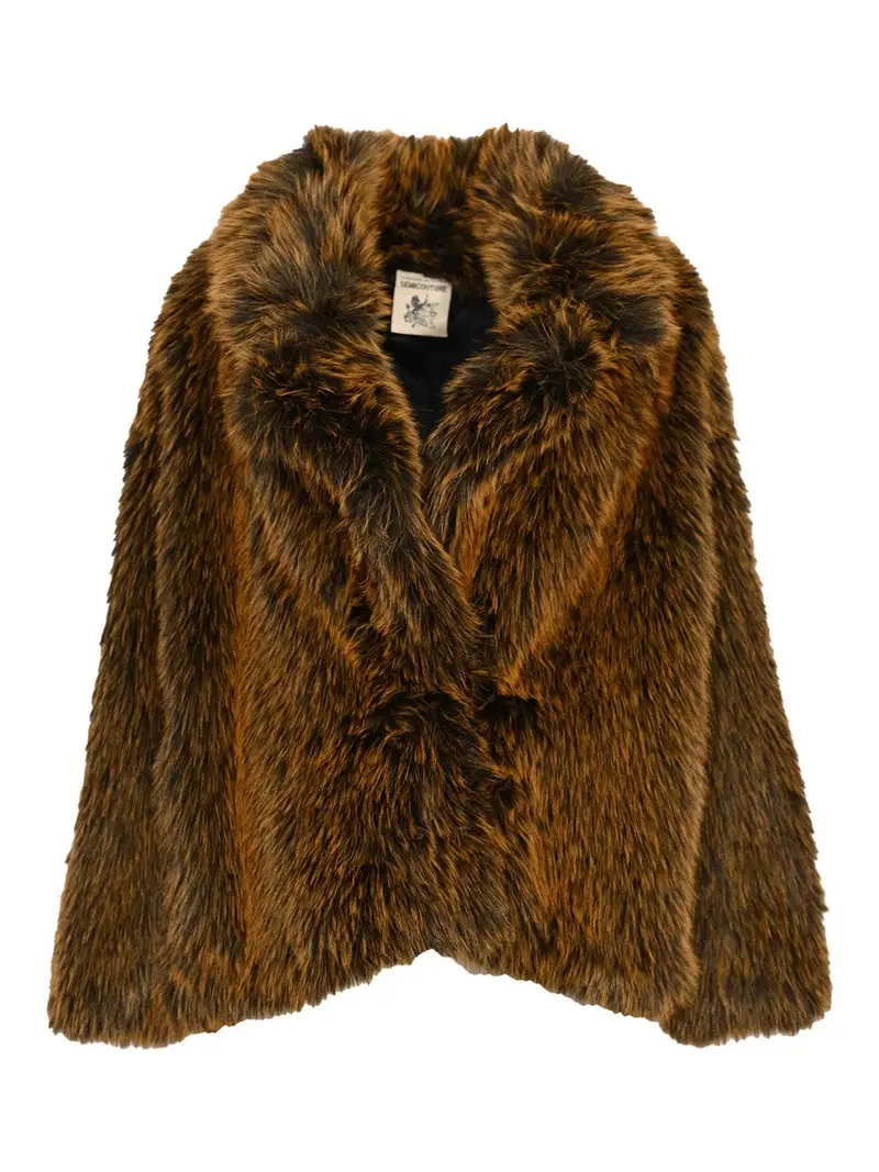 Carol Fux Fur Marrone
