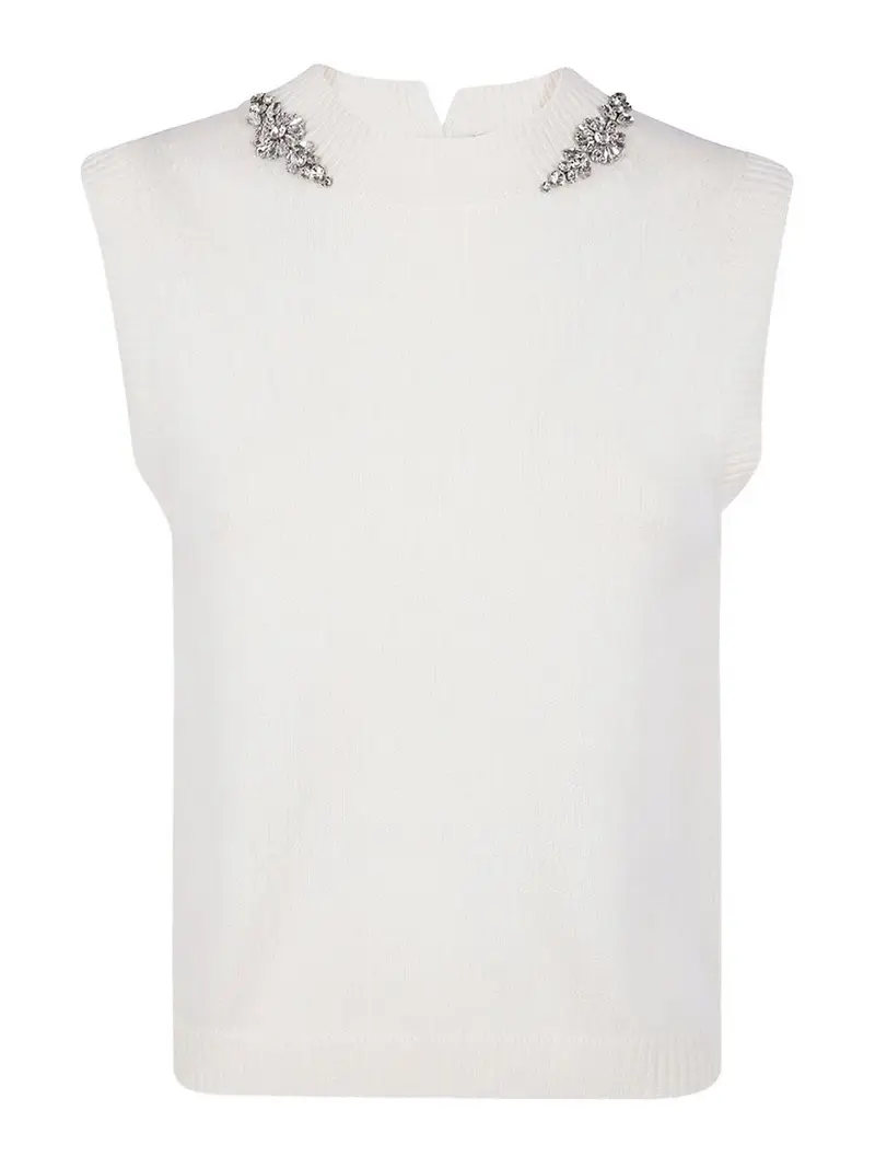 Giubbotto a maglia Bianco