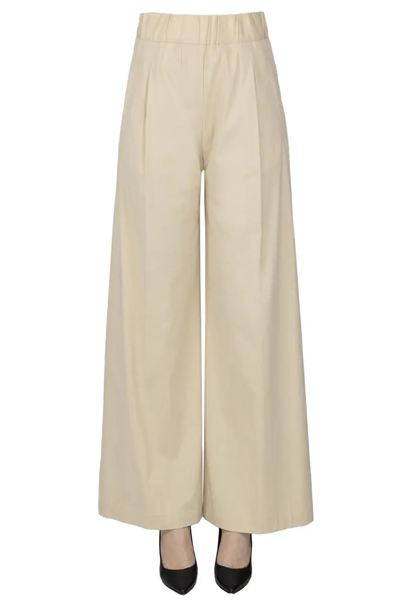 Pantaloni a palazzo in cotone