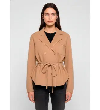 per donna Y5WB06 Giacca marrone Graciana (L), Casual, Lana