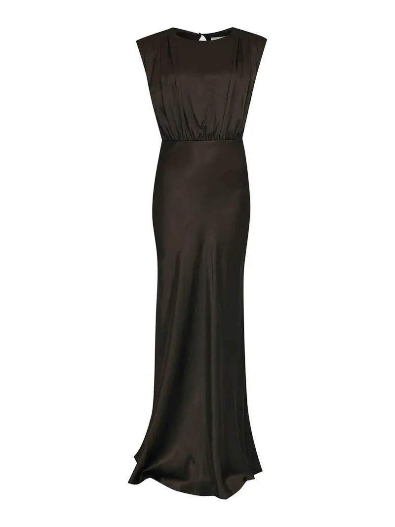 Vestito Lungo Casilda Marrone