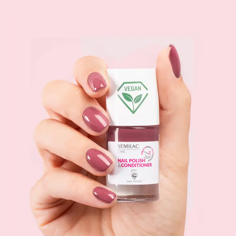 Nail Polish BREATHable TECHnology Nail Polish & Conditioner 2in1 028 - Smalto miniatura 2