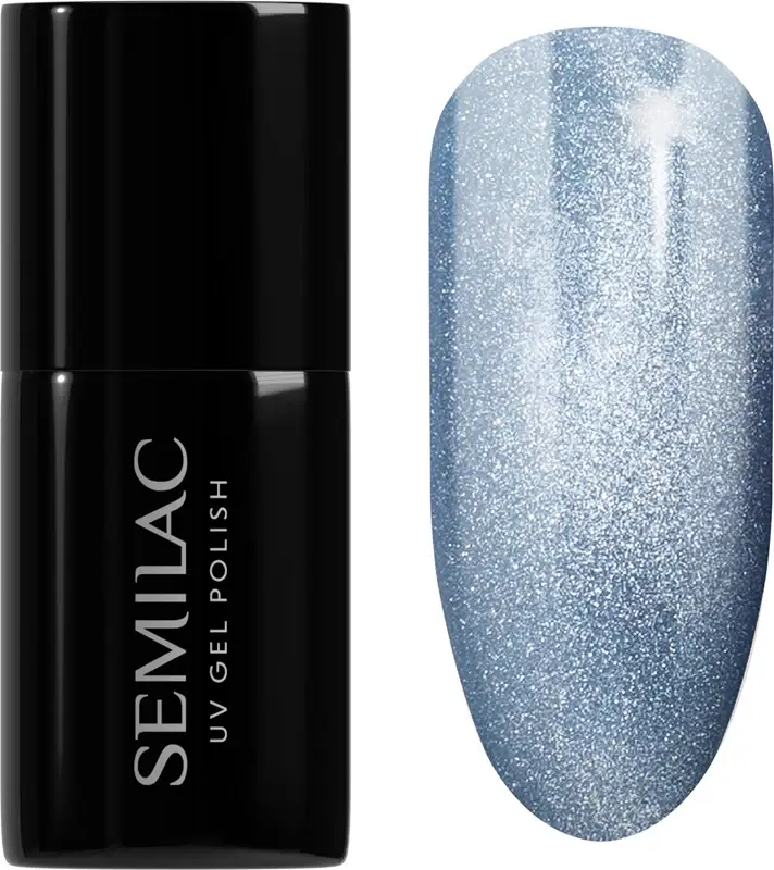 UV Hybrid Gloss GALA smalto gel per unghie con lampada UV/LED colore 665 Blueberry Gloss 7 ml