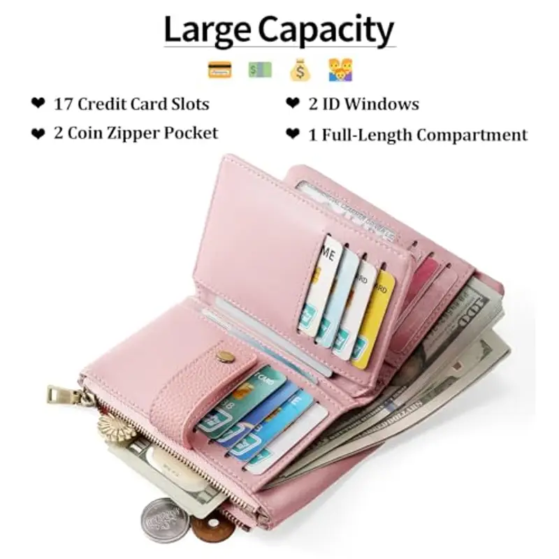 SENDEFN Portamonete Donna Rosa 1603849 miniatura 2