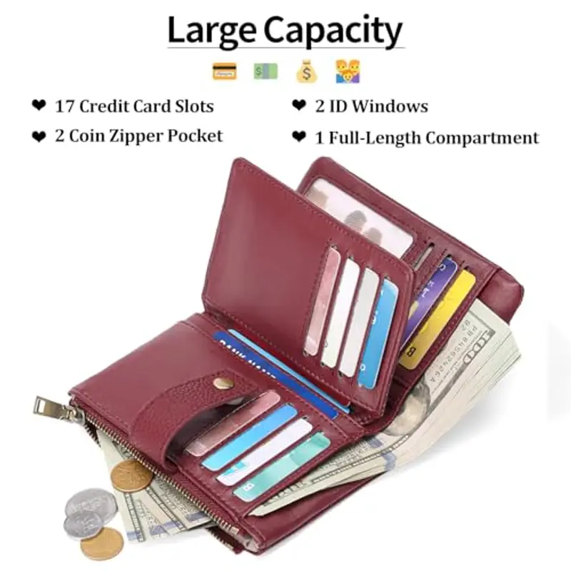 SENDEFN Portamonete Donna Rosso 1603848 miniatura 2