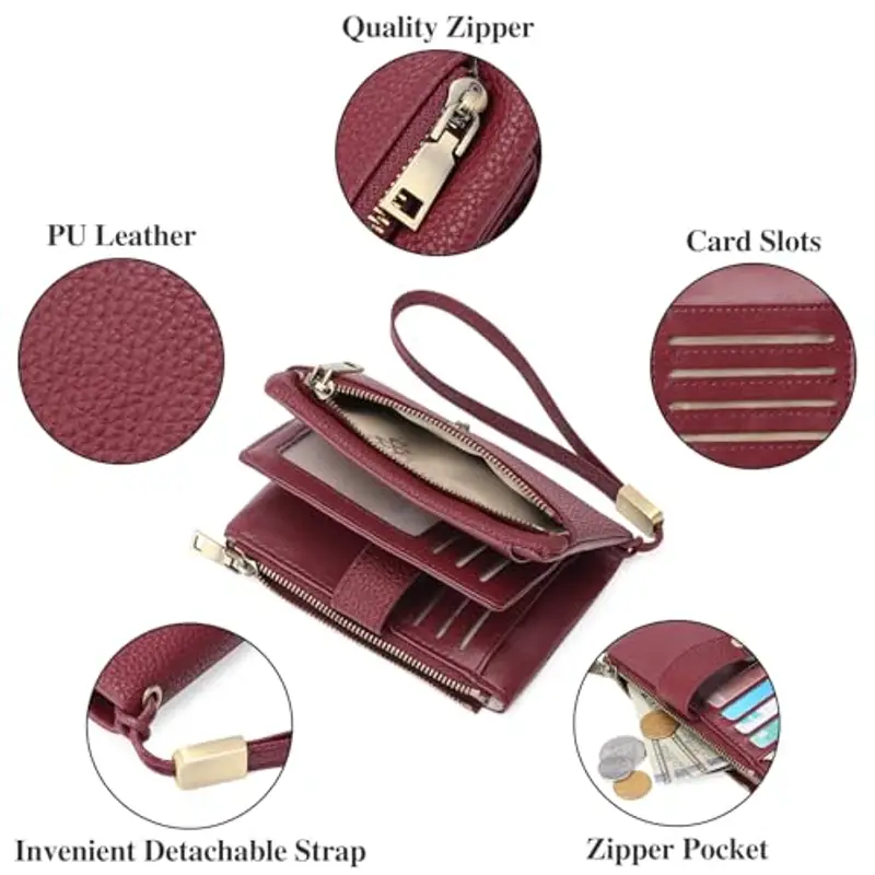 SENDEFN Portamonete Donna Rosso 1603848 miniatura 3