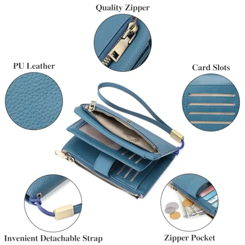 SENDEFN Portamonete Donna Blu 1603846 miniatura 3