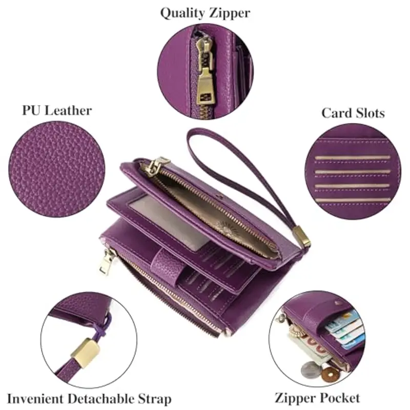 SENDEFN Portamonete Donna Lilla 943199 miniatura 3