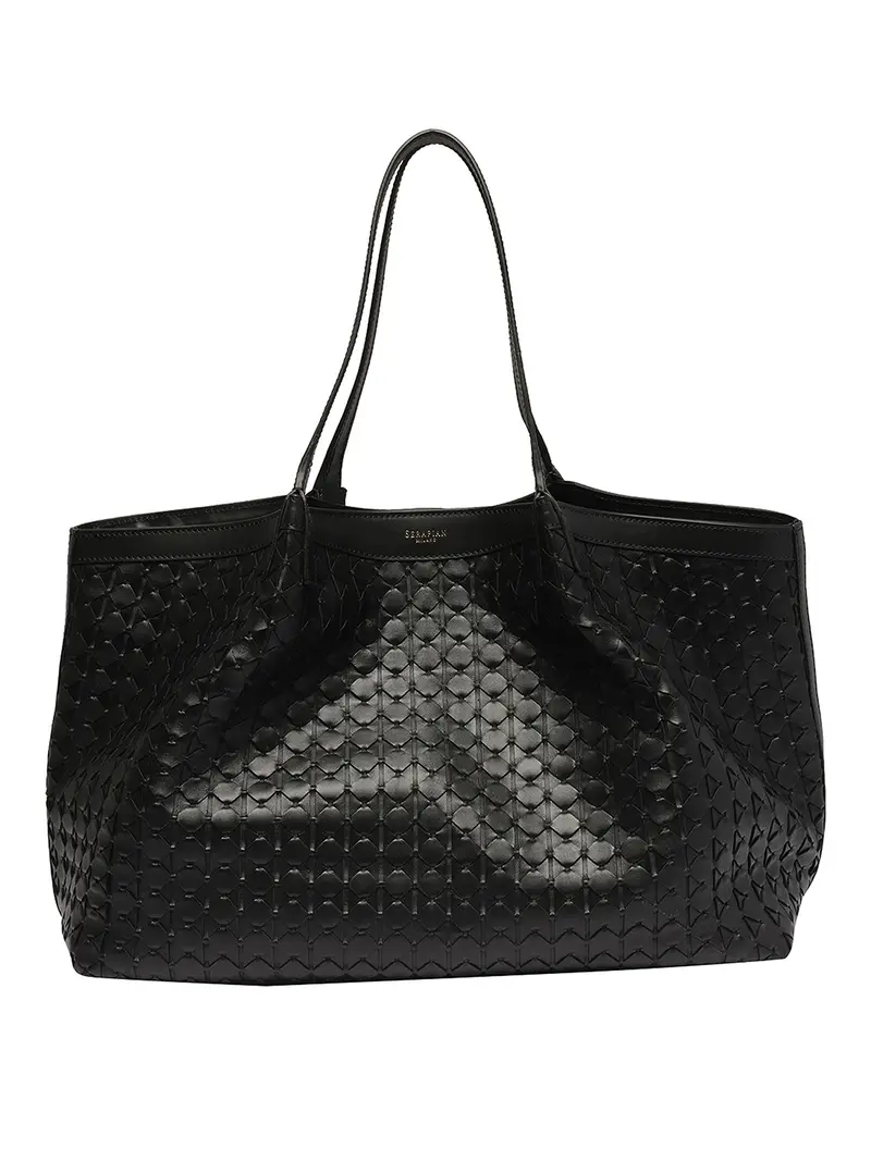 Borsa tote Secret mosaico Nero