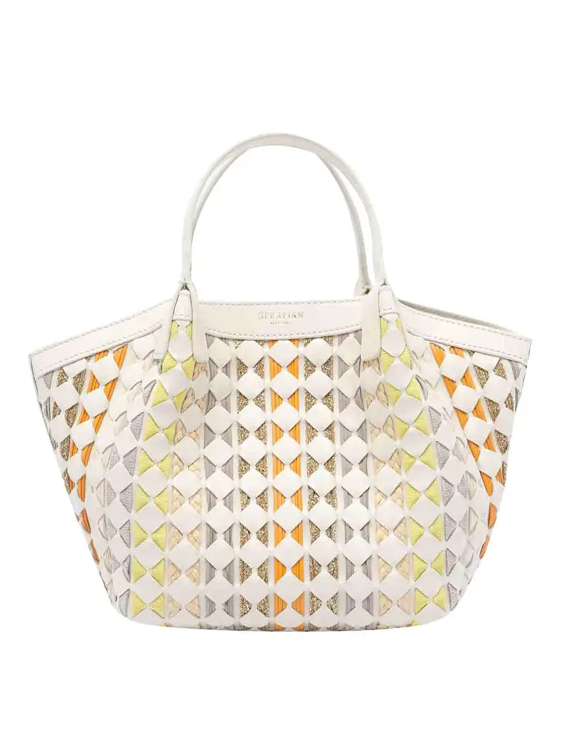 Tote bot segreta mosaico Bianco