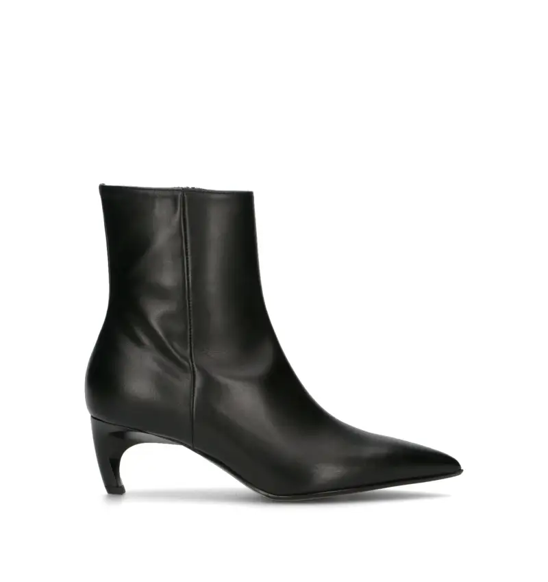 Tronchetto donna nero in pelle Vario