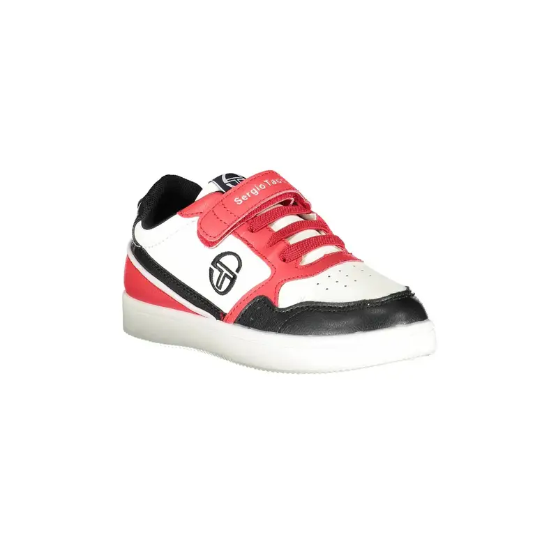 Scarpe Sneakers Bambino Bianche con Lacci Elastici e Strap Bianco miniatura 2