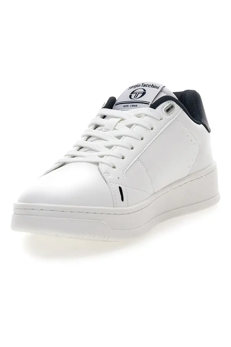 Sneakers bianche con dettagli blu Sergio Tacchini STM524500 [BIANCO miniatura 3